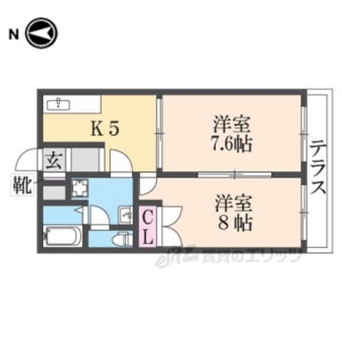 アンプルールブア竜田川の間取り