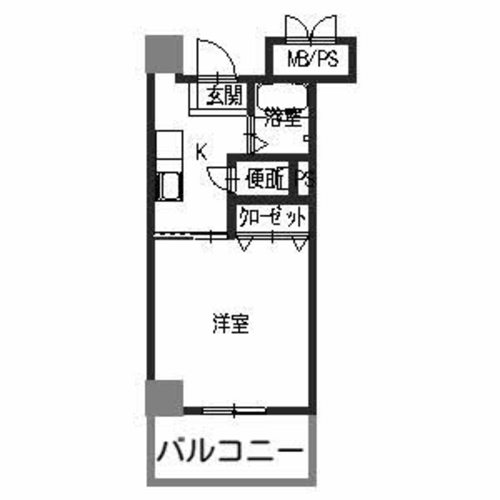 岸和田市野田町のマンションの間取り