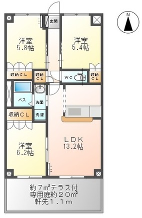 ガーデンヒルズの間取り