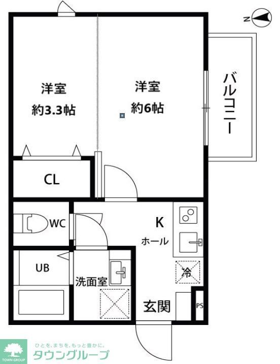 横浜市旭区鶴ケ峰本町のアパートの間取り