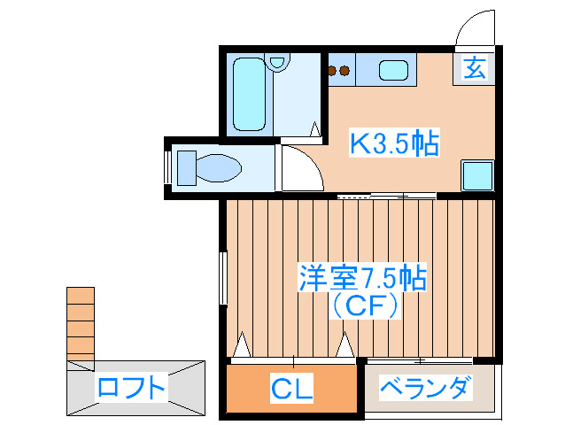 コーポ・さんたあめりあの間取り写真