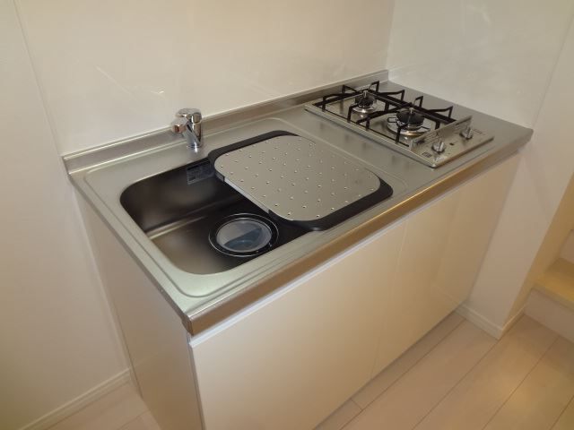 キッチン　２口ガスコンロ付き
