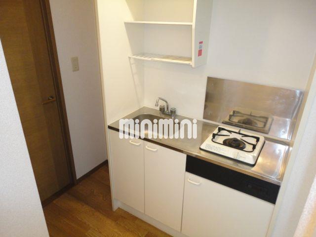 キッチン　１口ガスコンロが付いたキッチン