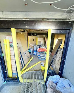 エントランス　参考　工事中写真