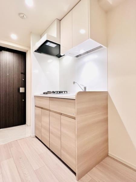 キッチン　コンパクトなキッチンで掃除もラクラク