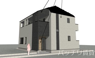 建物外観　新築の為　イメージパース。現状優先。