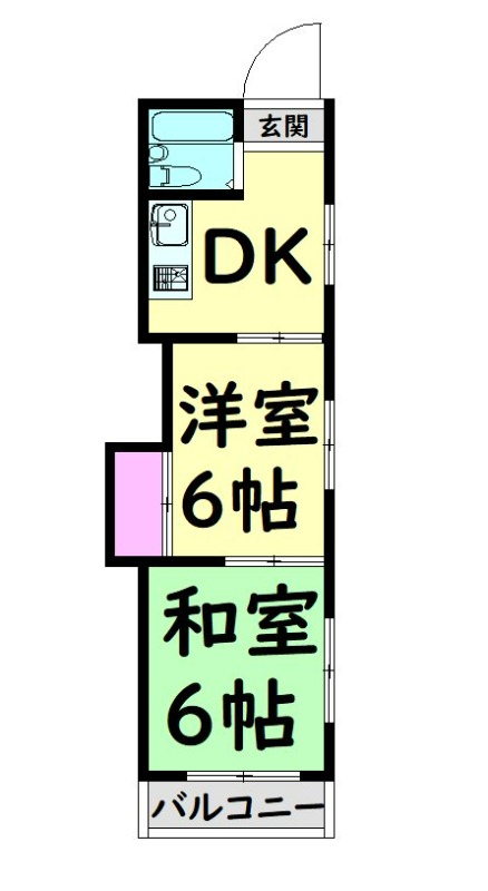 ナショナルマンションの間取り写真