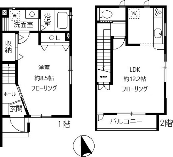東急田園都市線 二子玉川駅 徒歩12分 2階建 築16年の間取り写真
