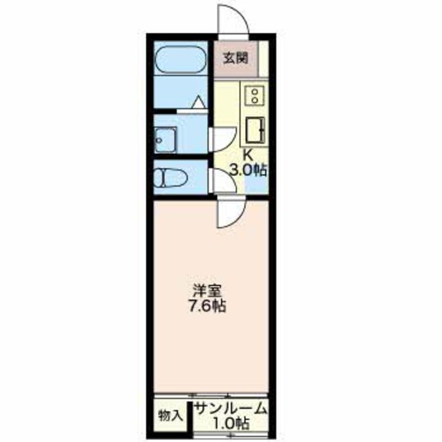 ＪＲ信越本線 長岡駅 2階建 築19年の間取り写真