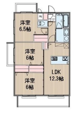 ＪＲ山陽本線 北長瀬駅 徒歩25分 5階建 築8年の間取り写真