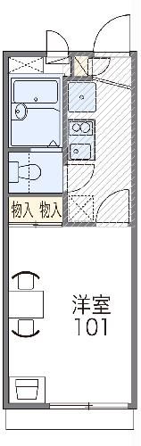 レオパレスハイツK5の間取り写真
