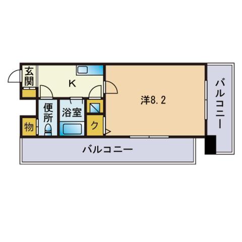 エンクレスト博多駅南の間取り写真