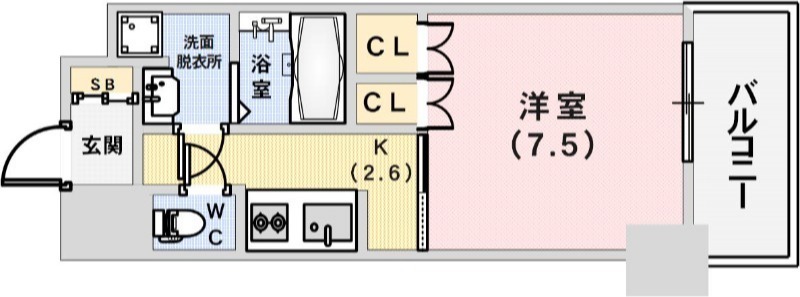 プラネソシエ神戸元町の間取り写真