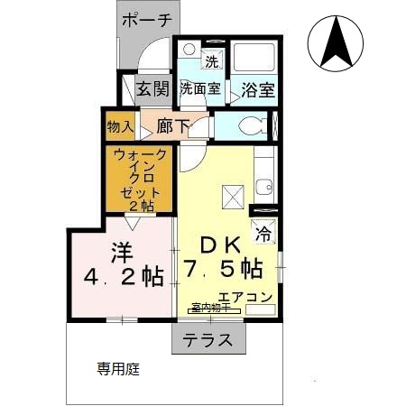 ダリア A棟の間取り写真