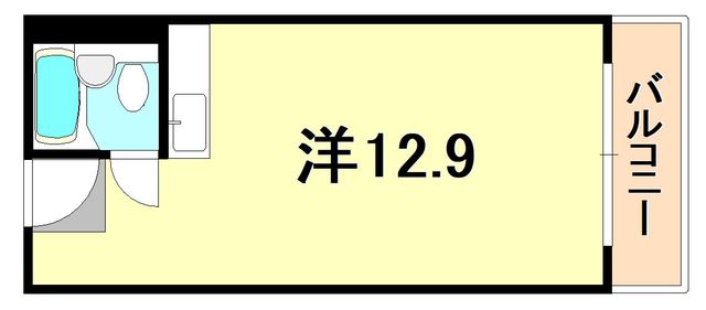 ＪＲ東海道本線 三ノ宮駅 徒歩7分 6階建 築53年の間取り写真