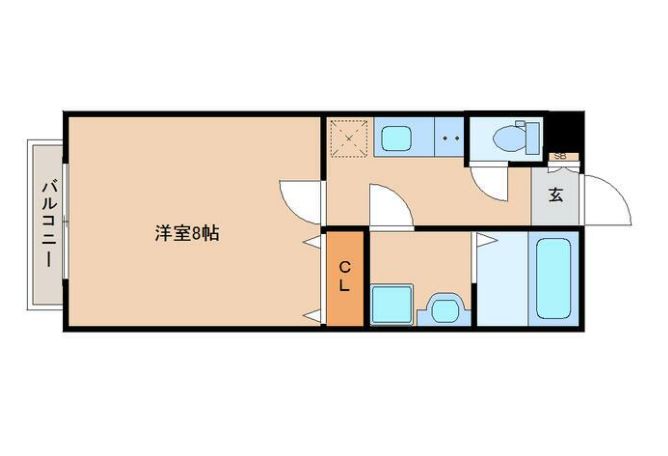 仙台市地下鉄東西線 薬師堂駅 徒歩7分 3階建 築4年の間取り写真