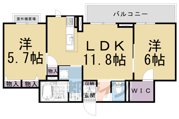 ＪＲ東海道本線 桂川駅 徒歩37分 3階建 築4年の間取り写真