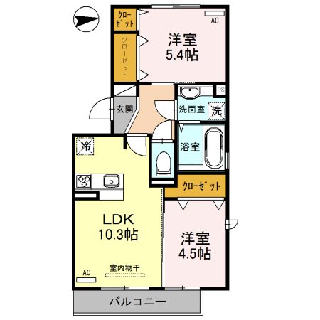 熊本市南区 3階建 築11年の間取り写真