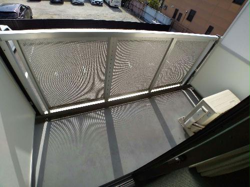 バルコニー　エアコン設置