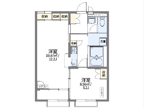 レオパレスコラッジオの間取り