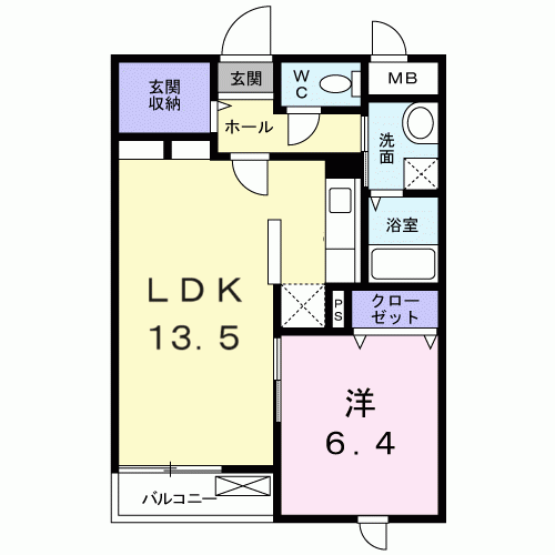 西武池袋線 保谷駅 徒歩20分 4階建 築12年の間取り写真