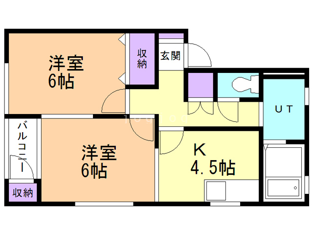 ユニベールＡの間取り