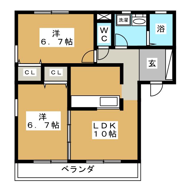 ＡＺＵＲ長島の間取り