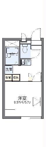 レオパレスアストロズ関の間取り