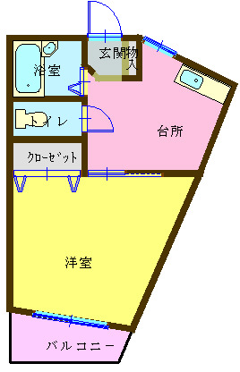 ニューハイツ三林の間取り