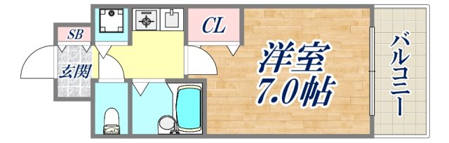 プレサンス御幣島ステーションフロントの間取り