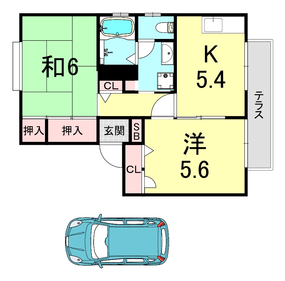 ルイーズ桃山の間取り