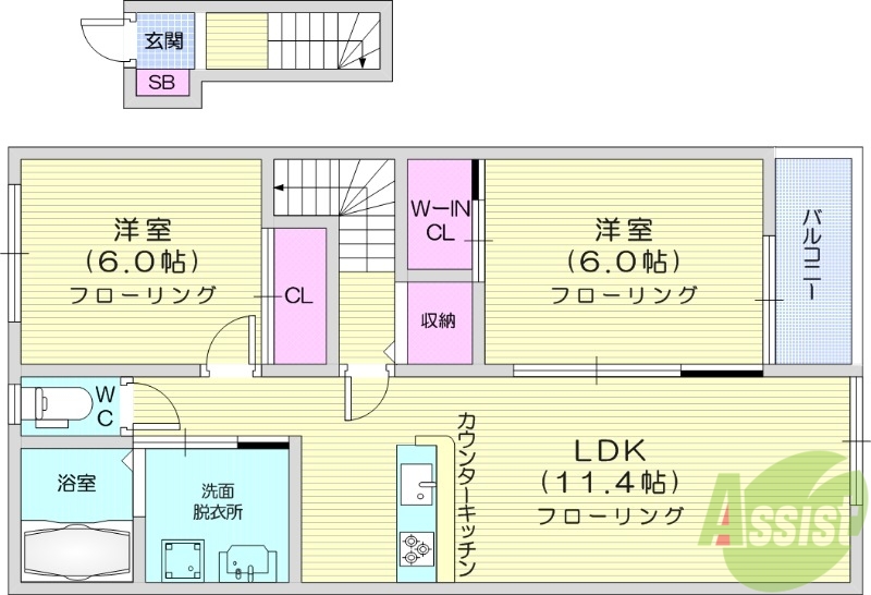 ル・シエルの間取り