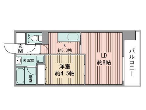 ヴォーネン円山裏参道の間取り