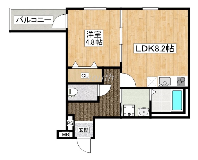 フジパレス吉田WESTの間取り