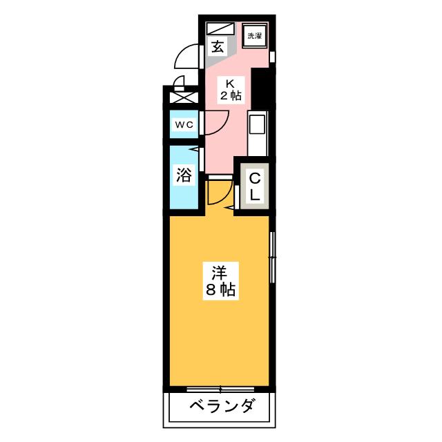 グランベール安田通の間取り