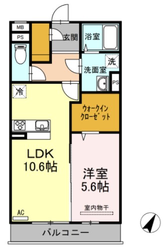 プレセランス牧の間取り