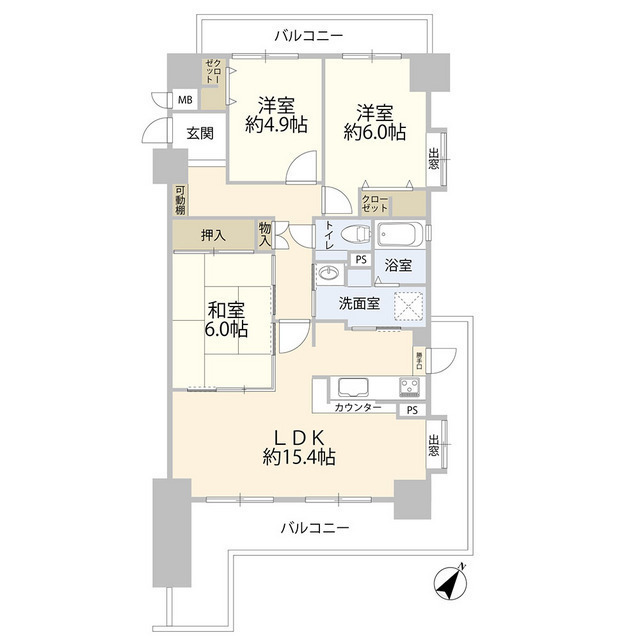 キングスコート豊田中田弐番館（０００４５４２）の間取り