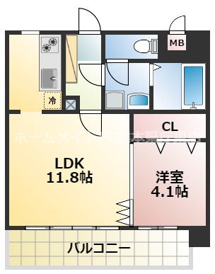 熊本市中央区新大江のマンションの間取り