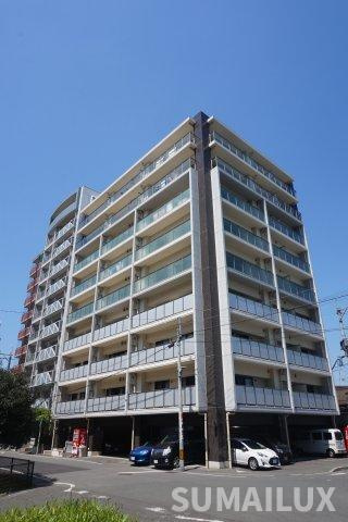 熊本市中央区新大江のマンションの建物外観