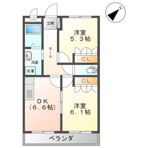 コーポ・ロコモーションＬの間取り