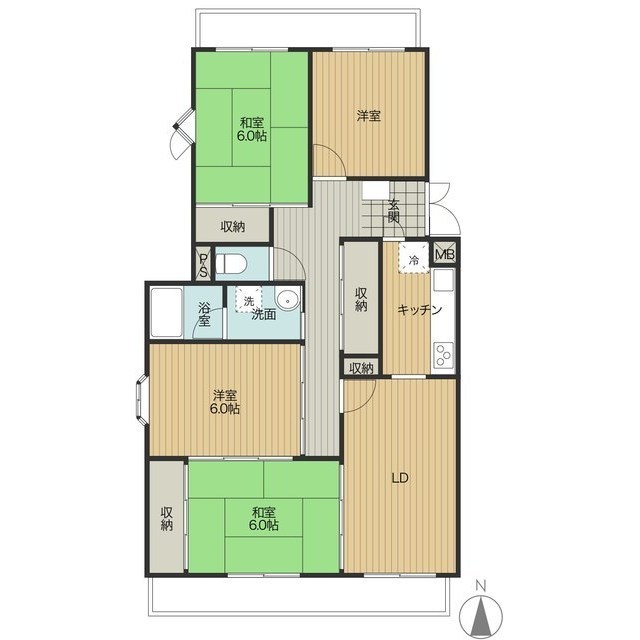 グランシア小山の間取り