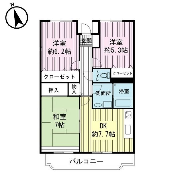 ベルティール沼北の間取り