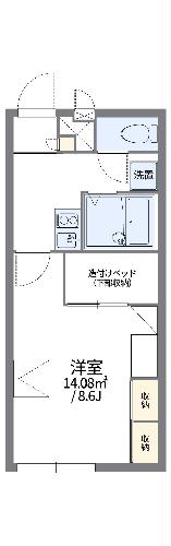 レオパレス長通りの間取り