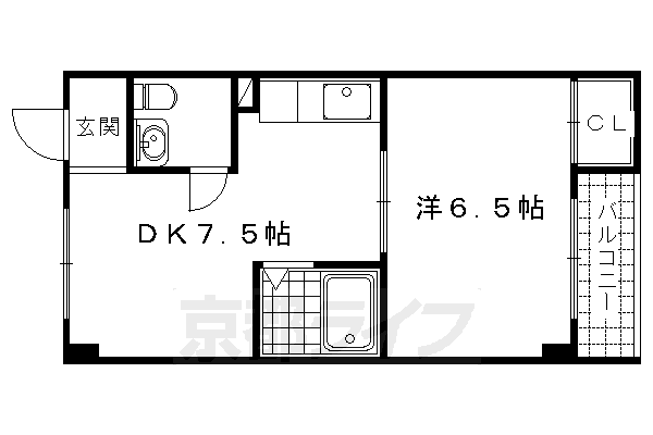 マンションいそい常盤の間取り