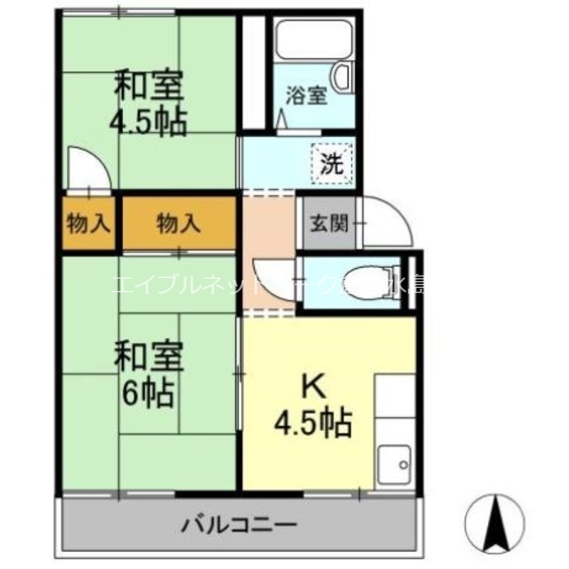 プレジール板谷の間取り