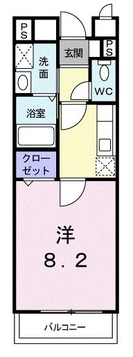 京都市上京区蛭子町のアパートの間取り