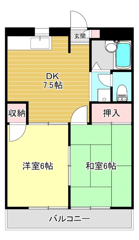 ウェルネスハイツの間取り