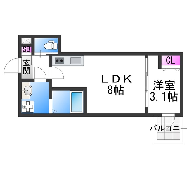 H-maison塚本IIの間取り