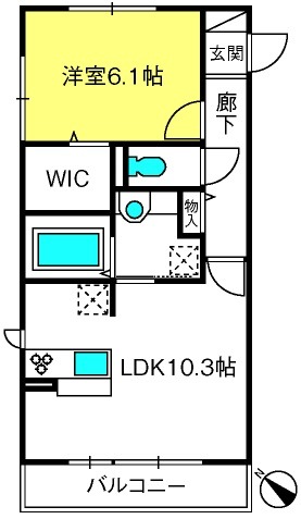 クレール原新町の間取り