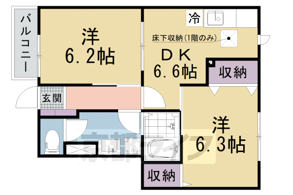 アウローラＡの間取り